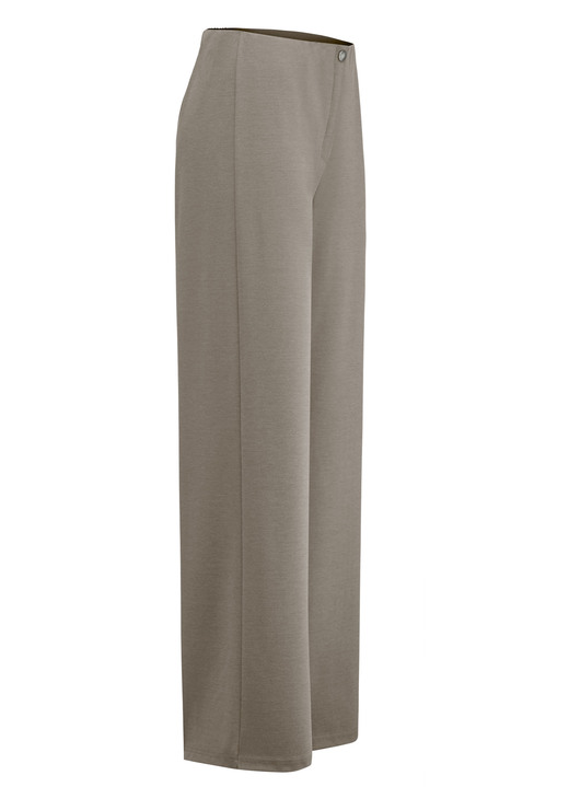 Hosen - Schicke Hose in bequemer Weite , in Größe 018 bis 052, in Farbe TAUPE MELIERT Ansicht 1