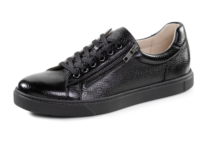 Slipper & Schnürschuhe - GINO GALANTE, klassische Herren-Sneaker, mit herausnehmbarem Fußbett, in Größe 040 bis 046, in Farbe SCHWARZ Ansicht 1