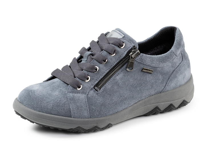 Waldläufer - Waldläufer Schnürschuh aus weichem Veloursleder, in Größe 4 bis 8 1/2, in Farbe JEANSBLAU Ansicht 1