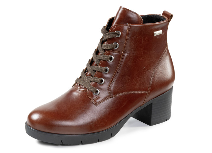Stiefel & Stiefeletten - Waldläufer, atmungsaktive Damen-Stiefeletten, Weite H, mit herausnehmbarem Fußbett, in Größe 3 1/2 bis 8, in Farbe BRAUN Ansicht 1