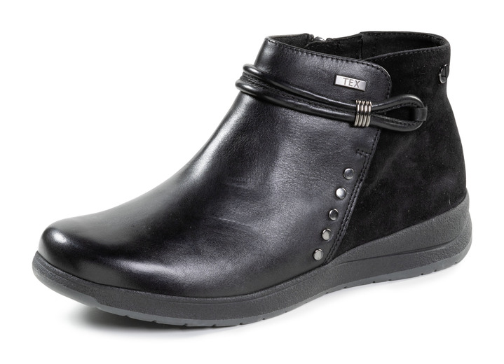 Komfortschuhe - ELENA EDEN, atmungsaktive Damen-Boots, Weite H, mit herausnehmbarem Fußbett, in Größe 036 bis 042, in Farbe SCHWARZ Ansicht 1