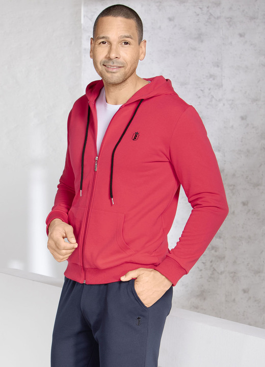 Sport- & Freizeitmode - Kapuzenjacke in 5 Farben, in Größe 3XL (64/66) bis XXL (60/62), in Farbe SCHWARZ Ansicht 1
