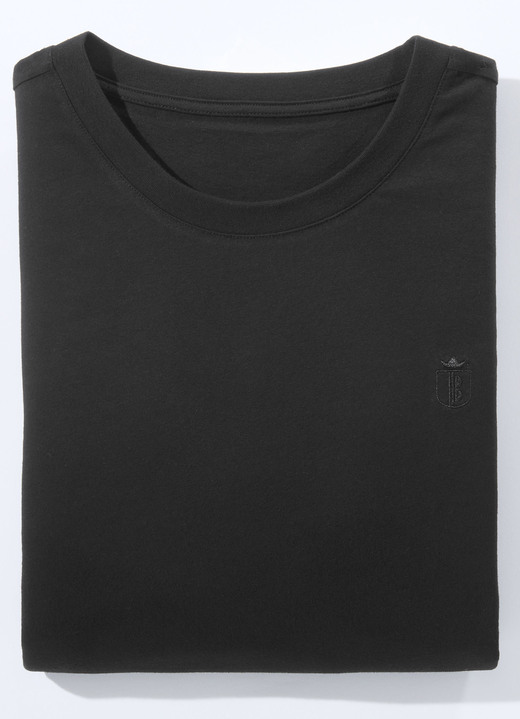 Sport- & Freizeitmode - Doppelpack Shirt in 4 Farben , in Größe 3XL (64/66) bis XXL (60/62), in Farbe 1x WEIß 1x SCHWARZ Ansicht 1