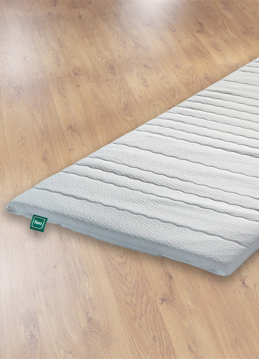 Matratzen & Bettrahmen - Viskoschaum-Topper von F.a.n. für druckfreies Schlafen, in Größe 130 (80/200 cm) bis 139 (200/200 cm), in Farbe , in Ausführung Luxus, Höhe ca. 4 cm Ansicht 1
