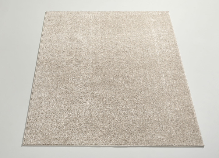 Modern - Pflegeleichte, fantastisch weiche Brücken und Teppiche, in Größe 111 (Brücke, 57x 90 cm) bis 298 (Teppich, 280x370 cm), in Farbe BEIGE Ansicht 1