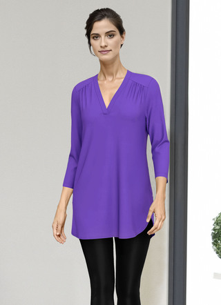 Shirt-Tunika mit V-Ausschnitt