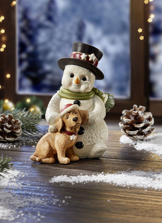 Goebel Schneemann mit Hund