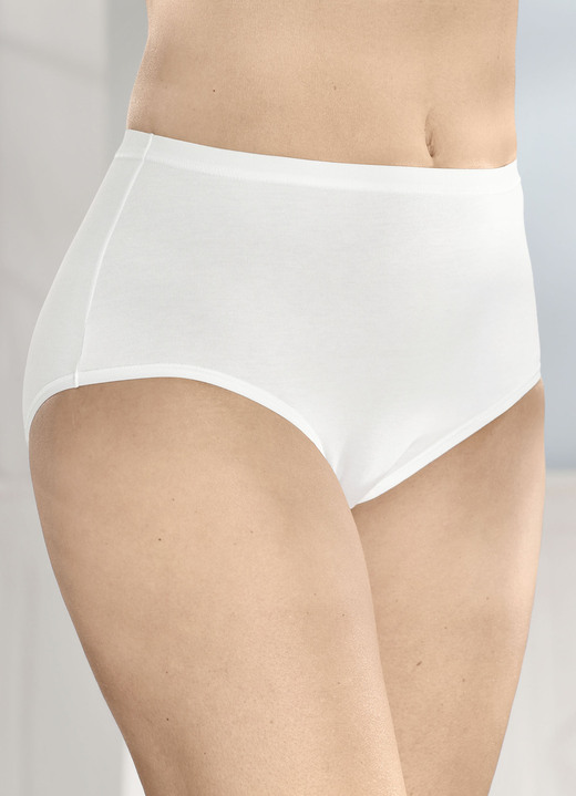 Slips - sloggi GO Daily Cotton Dreierpack Slips imt BIO-Baumwolle, in Größe L (44/46) bis XXL (52/54), in Farbe ECRU Ansicht 1