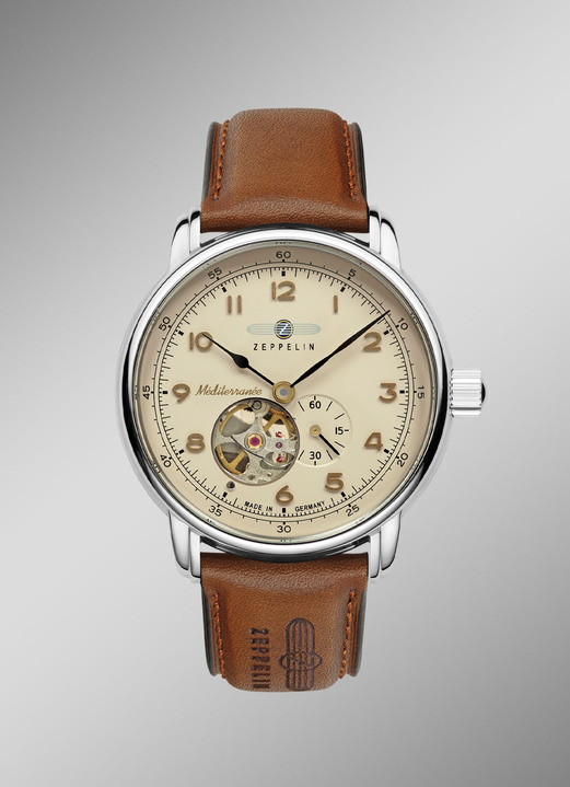Automatikuhren - Zeppelin-Automatik-Herrenuhr, in Farbe  Ansicht 1