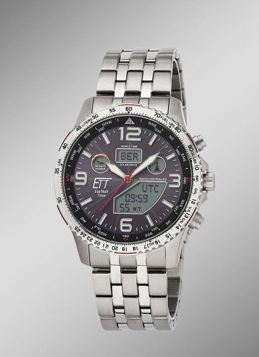 ETT - Funk-Solar-Herrenuhr, in Farbe  Ansicht 1