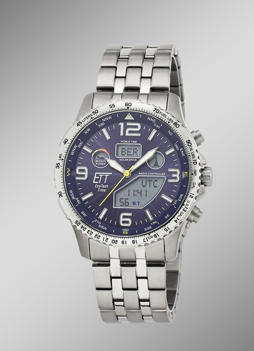 ETT - ETT Professional Funk-Solar-Herrenuhr, in Farbe  Ansicht 1