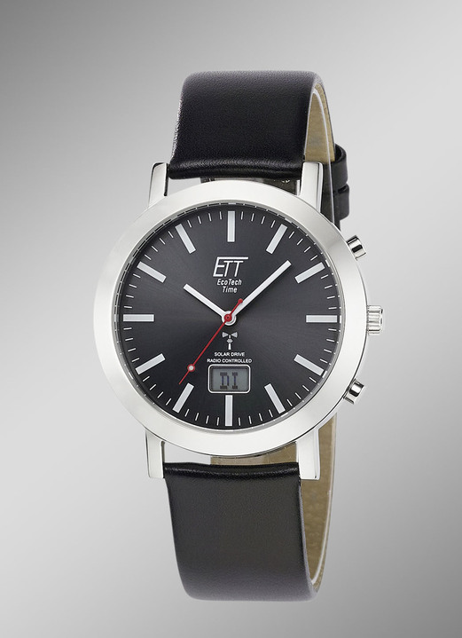 ETT - Funkgesteuerte Herrenuhr mit Solar-Antrieb, in Farbe  Ansicht 1