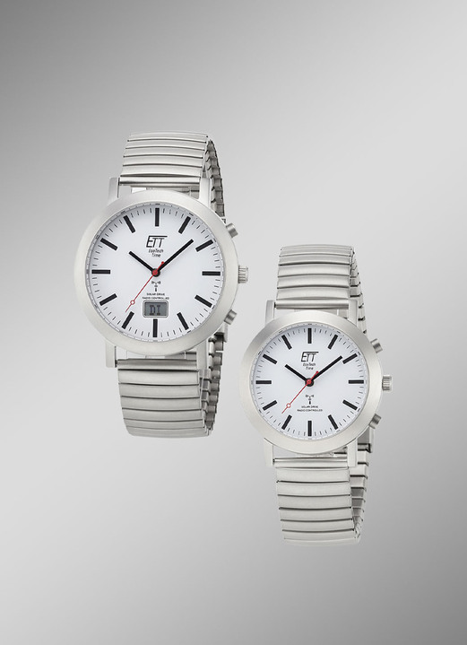 ETT - ETT Partner Funk-Solar-Uhren, in Farbe , in Ausführung Herrenuhr Ansicht 1