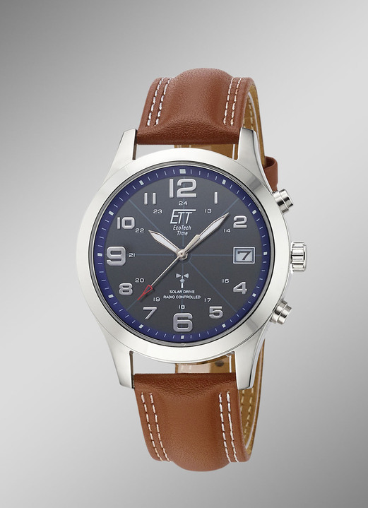 ETT - Funk-Solar-Herrenuhr, in Farbe  Ansicht 1