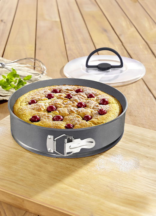 Backen - Springform mit Transportdeckel, in Farbe GRAU Ansicht 1