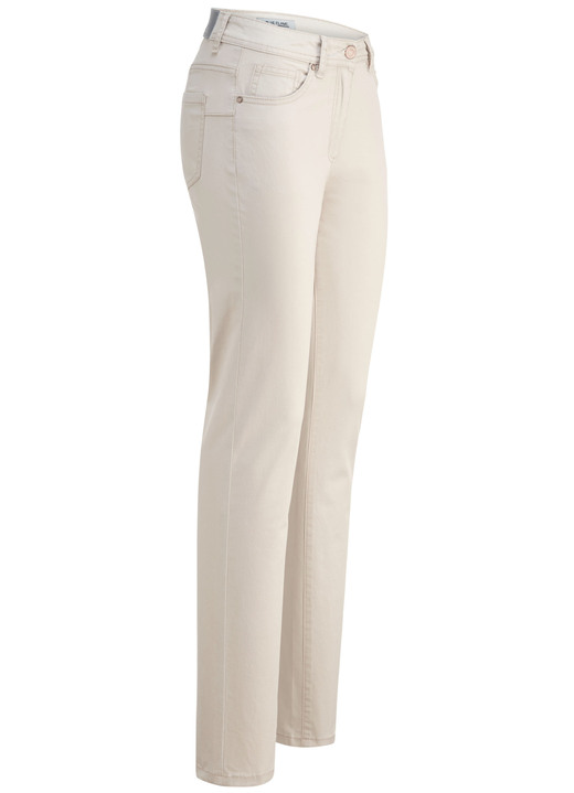 Hosen - Jeans mit Push-up-Effekt, in Größe 018 bis 052, in Farbe BEIGE Ansicht 1