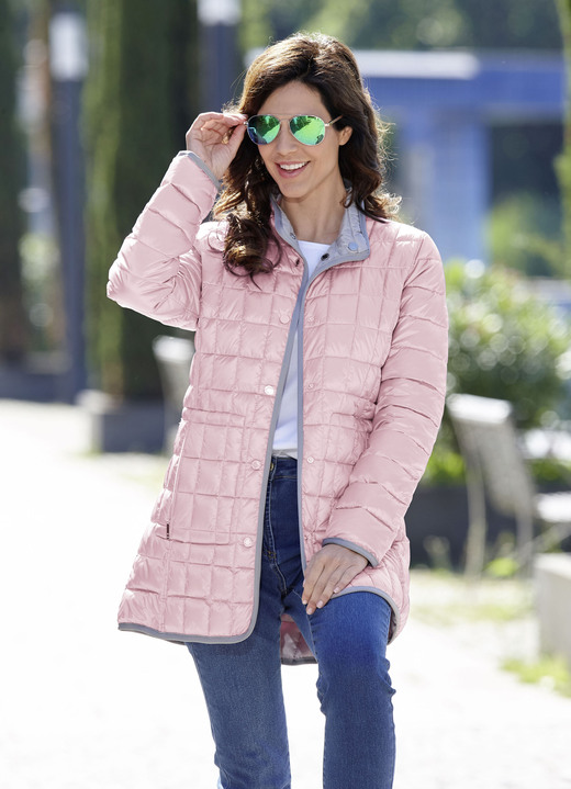 Jacken, Mäntel, Blazer - Funktions-Wendejacke mit Druckerleiste Jacken, Mäntel, Blazer - Funktions-Wendejacke mit Druckerleiste, in Größe 036 bis 054, in Farbe ROSÉ-SILBERGRAU
