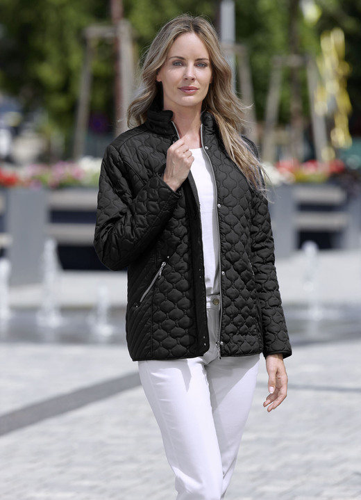 Jacken, Mäntel, Blazer - Funktionsjacke mit interessantem Stepp Jacken, Mäntel, Blazer - Funktionsjacke mit interessantem Stepp, in Größe 036 bis 054, in Farbe SCHWARZ
