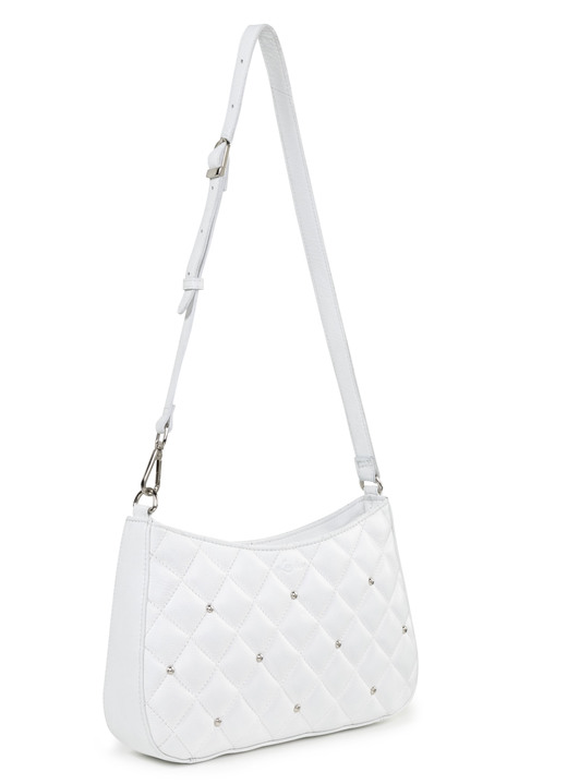 Taschen - Laurina Tasche mit angesagter Steppung und Ziernieten, in Farbe WEISS Ansicht 1