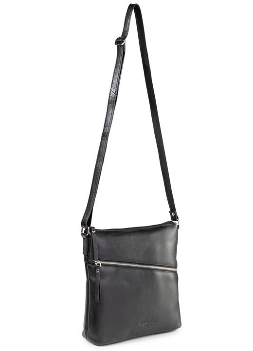 Taschen - Laurina Tasche aus Vollrind-Nappaleder, in Farbe SCHWARZ Ansicht 1