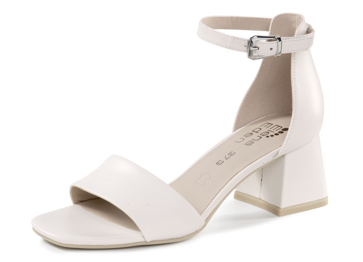 Komfortschuhe - ELENA EDEN Sandalette aus bestem Nappaleder, in Größe 036 bis 042, in Farbe ECRU Ansicht 1