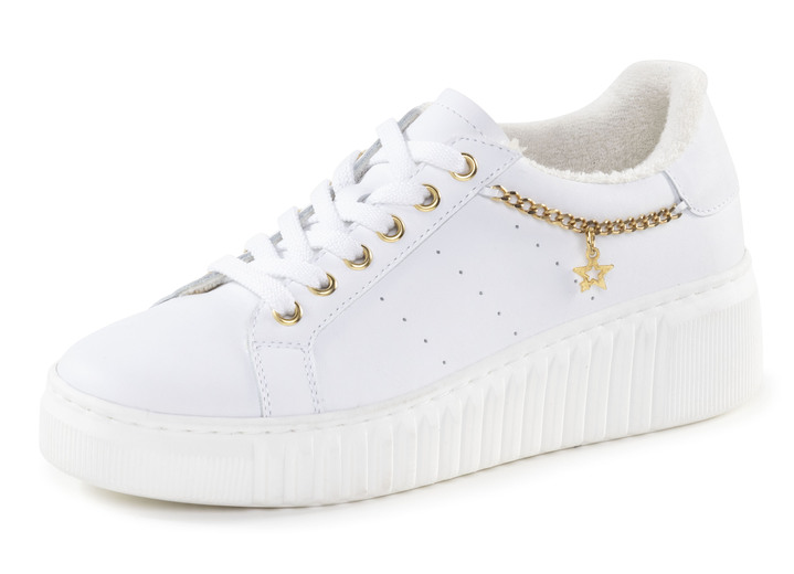 Komfortschuhe - ELENA EDEN, stylische Damen-Sneaker, Weite G, herausnehmbares Fußbett, in Größe 036 bis 042, in Farbe WEISS Ansicht 1