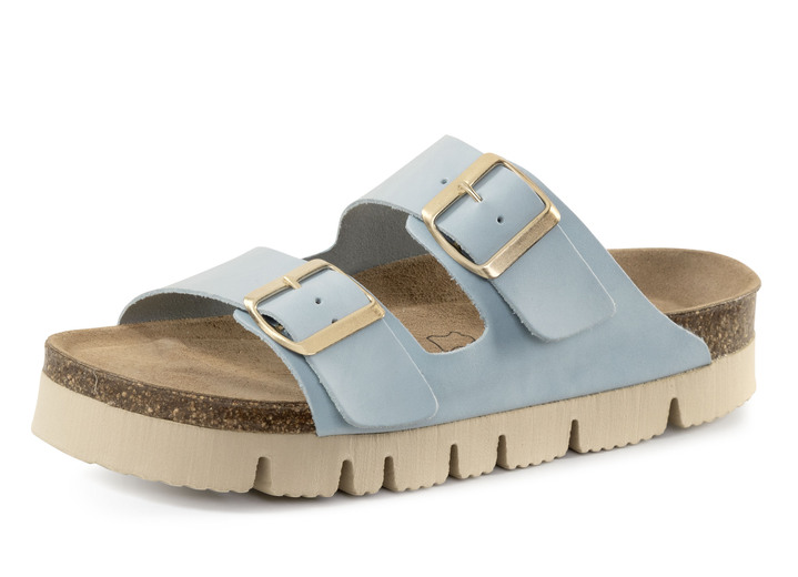 Komfortschuhe - ELENA EDEN aus Nappaleder, in Größe 036 bis 042, in Farbe HELLBLAU Ansicht 1