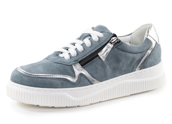 Komfortschuhe - ELENA EDEN Sneaker mit Kontrast-Besätzen, in Größe 036 bis 042, in Farbe JEANS Ansicht 1
