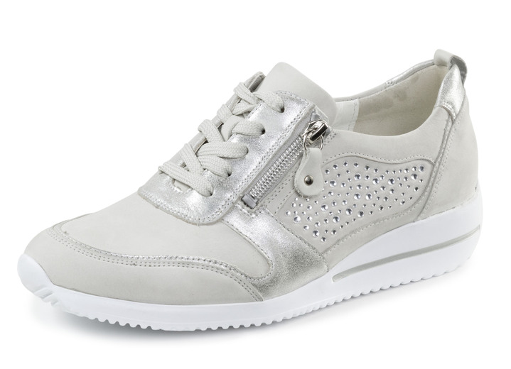Komfortschuhe - Waldläufer, bequeme Damen-Schnürschuhe, Weite H, mit herausnehmbarem Fußbett, in Größe 3 1/2 bis 8, in Farbe PASTELLGRAU Ansicht 1