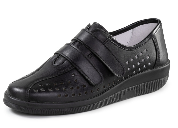 Komfortschuhe - ELENA EDEN Klettschuh mit luftiger Perforation, in Größe 036 bis 042, in Farbe SCHWARZ Ansicht 1