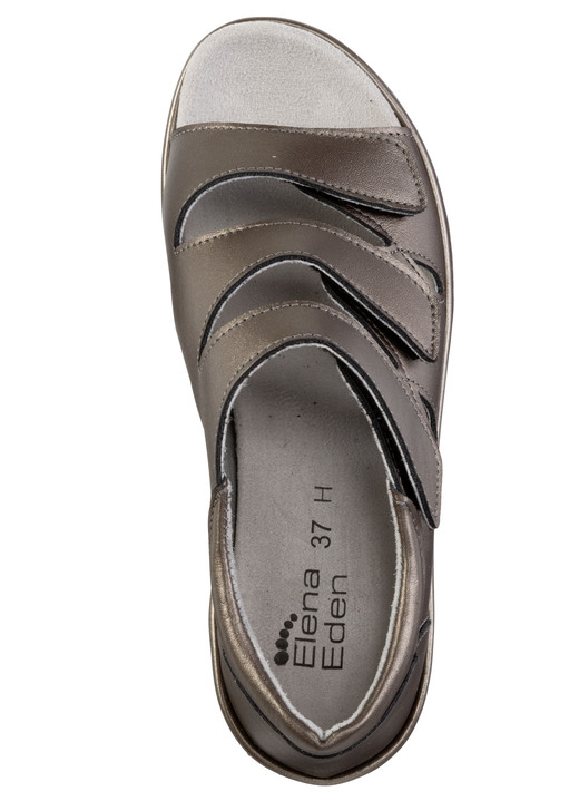 Komfortschuhe - ELENA EDEN Sandale aus teilweise schimmerndem Nappaleder, in Größe 036 bis 042, in Farbe BRONZE Ansicht 1