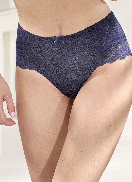 Slips - Rosa Faia Miederslip mit verstärkter Bauchpartie, in Größe 038 bis 050, in Farbe MARINE Ansicht 1
