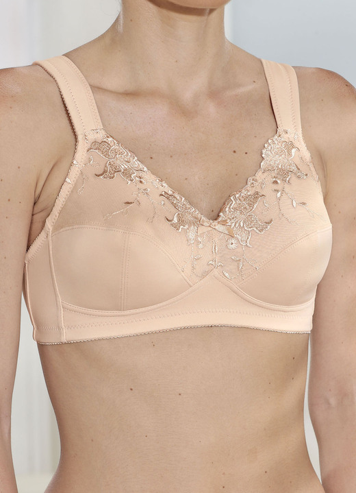 Soft-BH - Susa BH mit verstärktem Vorder- und Rückteil, in Größe 075 bis 105, in Cup B, in Farbe PUDER Ansicht 1