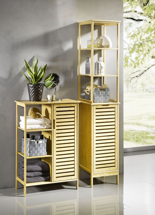 Badmöbel - Badmöbel aus Bambus, in Farbe NATUR, in Ausführung Schrank