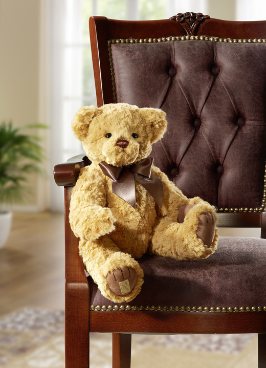 Puppen - Teddy Harvey aus hochwertigem Mikrofaser-Plüsch, in Farbe GOLD
