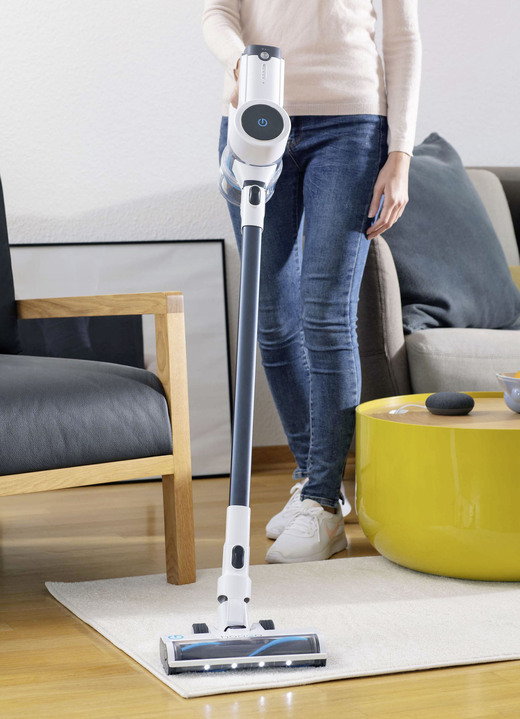Mit Akku - Hoogo S4 – 2-in-1-Akku-Handstaubsauger – leicht und flexibel, in Farbe WEISS-GRAU Ansicht 1