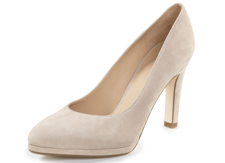 Pumps & Ballerina - Peter Kaiser, elegante Damen-Pumps, aus Leder, in Größe 4 bis 8, in Farbe BEIGE Ansicht 1