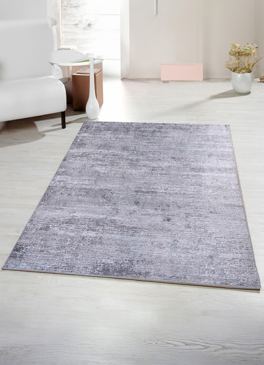 Modern - Elegant bedruckte Brücken und Teppiche , in Größe 113 (Brücke, 70 x 140 cm) bis 278 (Teppich, 190 x 290 cm), in Farbe GRAU Ansicht 1