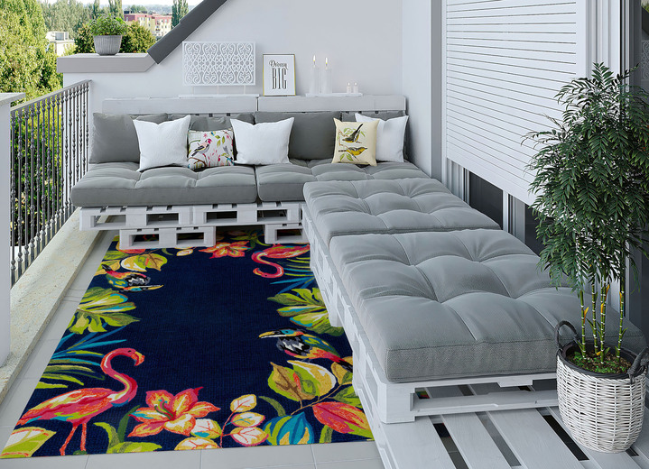 Modern - Indoor / Outdoor geeignete Brücke und Teppiche, in Größe 113 (Brücke, 70 x 140 cm) bis 278 (Teppich, 190 x 290 cm), in Farbe MULTICOLOR Ansicht 1