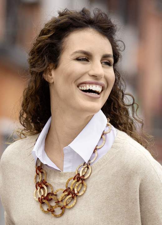 Damen-Modeschmuck - Statement-Kette, in Farbe BRAUN