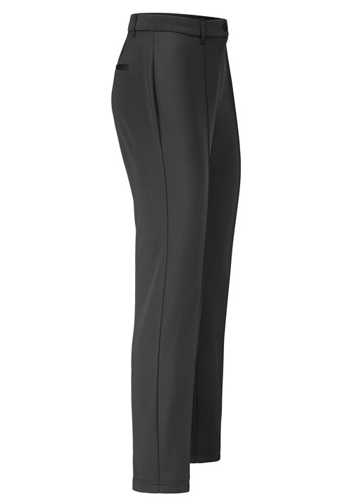 Hosen - Edle schimmernde Hose, in Größe 018 bis 052, in Farbe SCHWARZ Ansicht 1