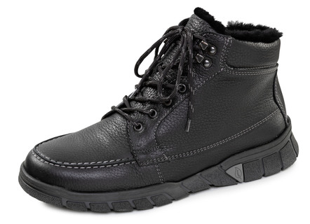 Waldläufer, gefütterte Herren-Boots, Winterschuhe, Weite H, mit Lammfell