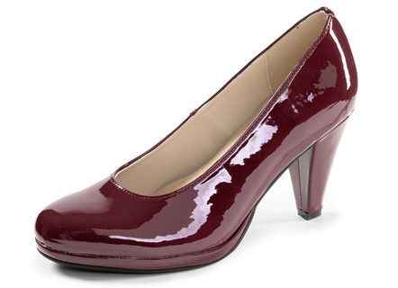 Andrea Conti, schicke Damen-Pumps, aus glänzendem Lackmaterial