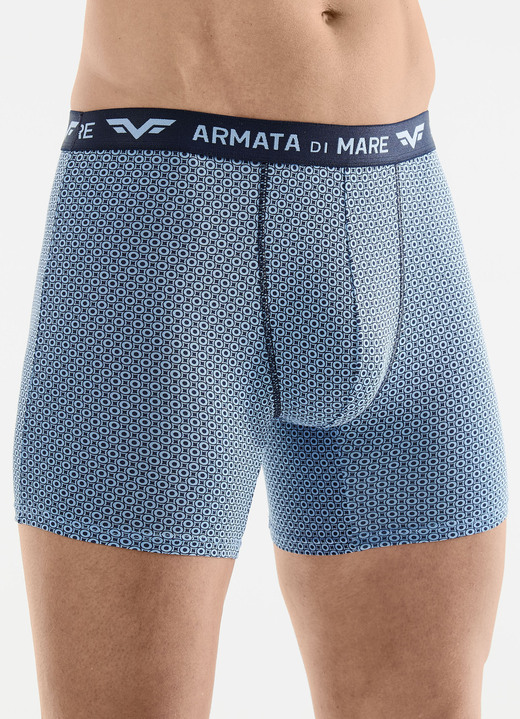 Unterwäsche - Dreierpack Pants mit Elastikbund, in Größe 005 bis 011, in Farbe 3X BLAU-MARINE