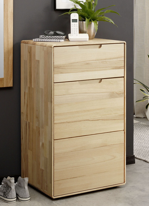 Sideboards & Kommoden - Fantastische Kommodenserie aus Massivholz, in Farbe KERNBUCHE, in Ausführung 1-türig Ansicht 1
