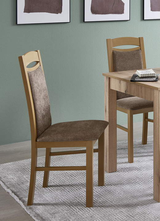 Sitzmöbel - Zeitlose Esszimmermöbel, in Farbe EICHE ARTISAN-BRAUN, in Ausführung Stühle, 2er-Set Ansicht 1