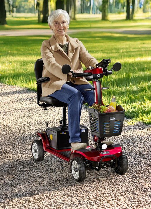 Mobilität - 4-Rad-Roller von Rolektro, in Farbe ROT Ansicht 1