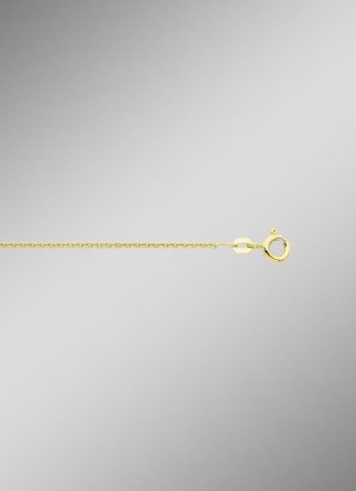 Herrlich verspielte, vergoldete Rundankerkette aus Silber 925/- fein