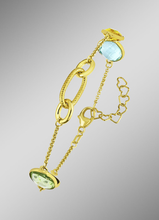 Halsketten & Armbänder - Farbenfrohe Eleganz: Armband mit Quarzen, in Farbe  Ansicht 1
