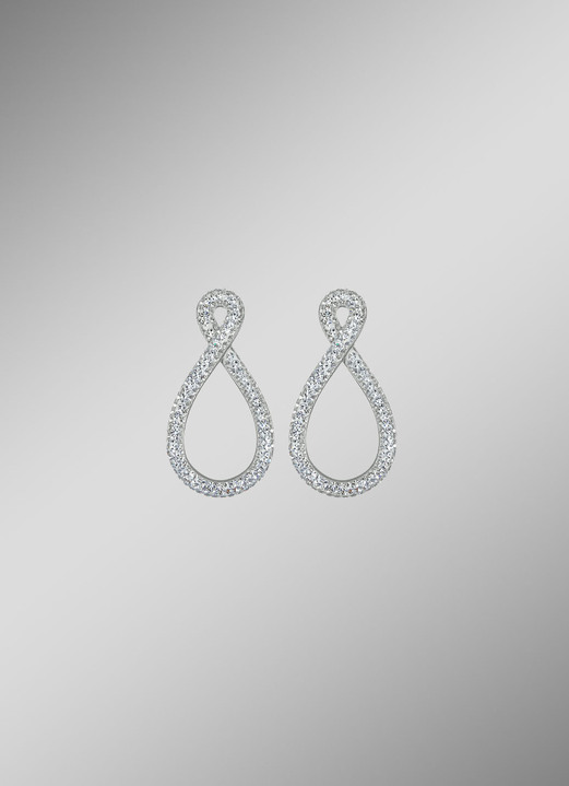 Damen-Modeschmuck - Funkelnde Eleganz: Ohrstecker mit Kristallen, in Farbe  Ansicht 1